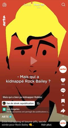 Montage, voiceover et wording d’un Tiktok pour la sortie d’un jeu vidéo ARTE